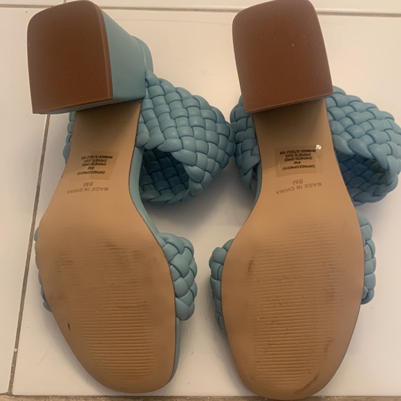 Turquoise Braided Steve Madden Heels - Picture 3 of 4